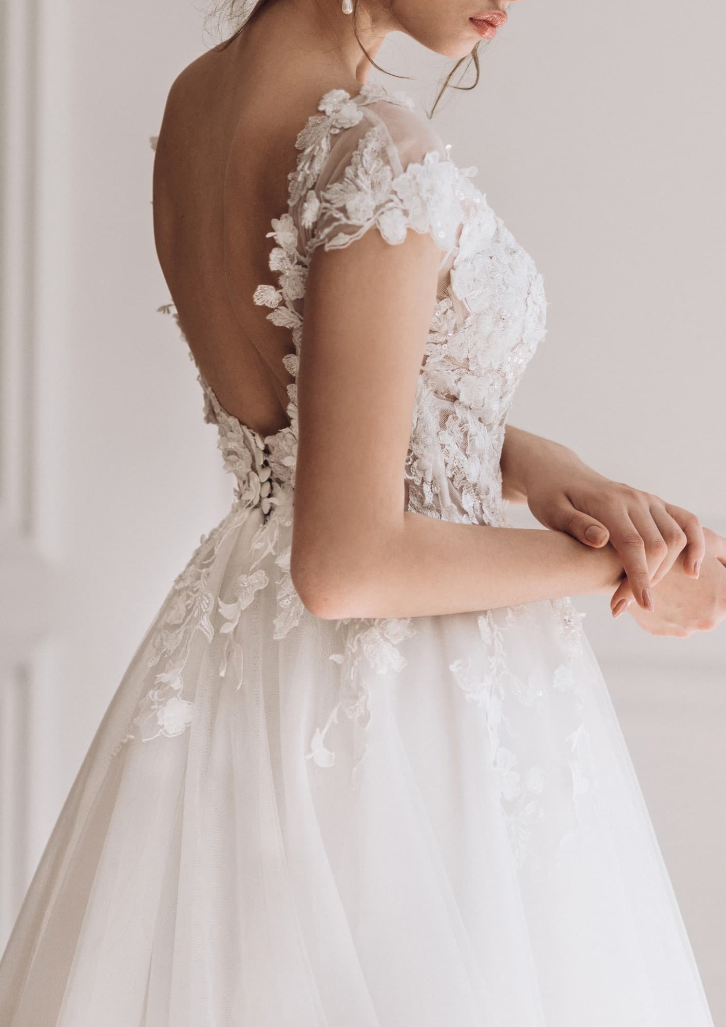 Private Brautkleid-Anprobe im Atelier in Rabenau (Gießen)